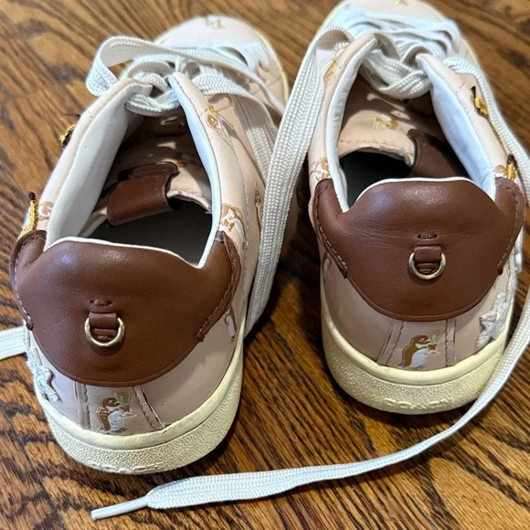 Coach light pink Sneakers with cherry and floral details - Picture 4 of 5